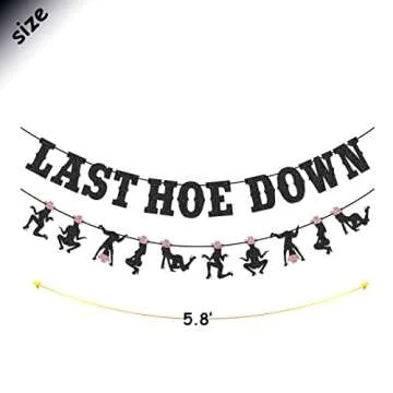 Wulagogo Cowgirl Bachelorette Party Banner - Easy Assembly & Sparkle