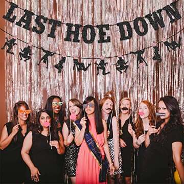 Wulagogo Cowgirl Bachelorette Party Banner - Easy Assembly & Sparkle