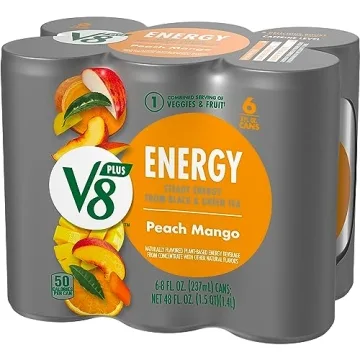 V8 +Energy Peach Mango Juice Drink 24 Pack