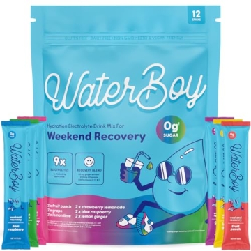 Waterboy Weekend Recovery Electrolyte Sample Pack | 3200mg Electrolytes, All Natural