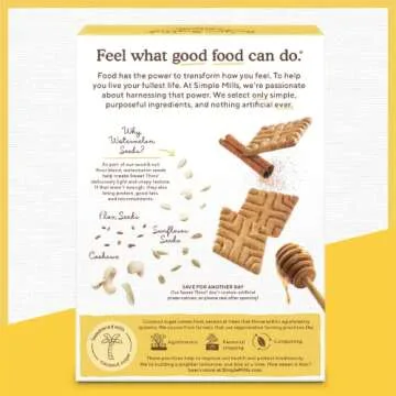 Simple Mills Sweet Thins Variety Pack Seed & Nut Flour Cookies (Mint Chocolate Chip, Honey Cinnamon, Chocolate Brownie), Paleo Friendly, Good for Snacks, Nutrient Dense, 4.25 oz (Pack of 3)