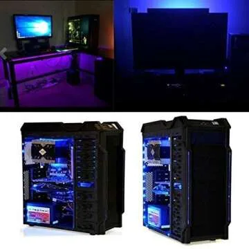 HIKENRI 2M Battery Powered Flexible RGB LED Strip Lights