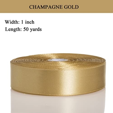 YASEO 1 Inch Quality Satin Ribbon for Gift Wrapping