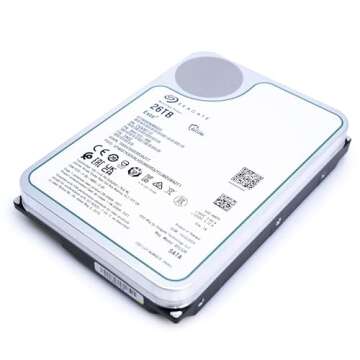 Seagate Exos 26TB Enterprise Hard Drive HDD SATA 6Gb/s 512MB Cache 7200 RPM 512e CMR Helium Sealed 3.5in Hard Drive ST26000NM000C (Renewed)