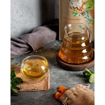 Gardenika Organic Loose Leaf Tea, Herbal, Caffeine Free, Kosher, Ayurvedic, Wellness, Immune, Sleep, Sore Throat, Laxative, Calming, Digestive, Detox