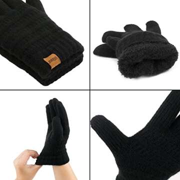 ViGrace Women's Warm Touchscreen Gloves for Winter Style