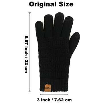 ViGrace Women's Warm Touchscreen Gloves for Winter Style