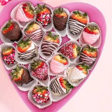 Yerliker 6 Pieces Valentine's Day Heart Shaped Storage Containers 22 oz / 650 ml Heart Shaped Box Plastic Storage Box with Lids Reusable Dessert Containers for Food Fruit Vegetable (Pink)