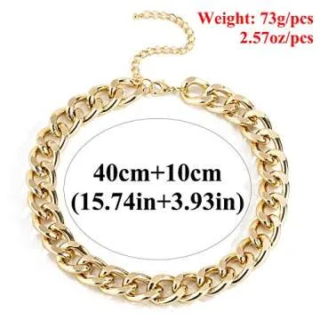 Ingemark Chunky Link Chain Choker Stylish Unisex Jewelry