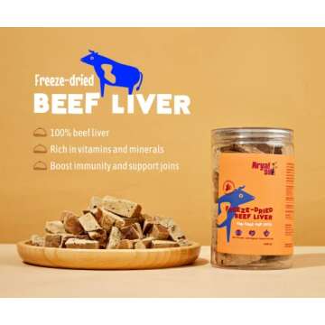 Arya Sit! - Freeze-Dried Single Ingredient Dog Treats (Beef Liver)