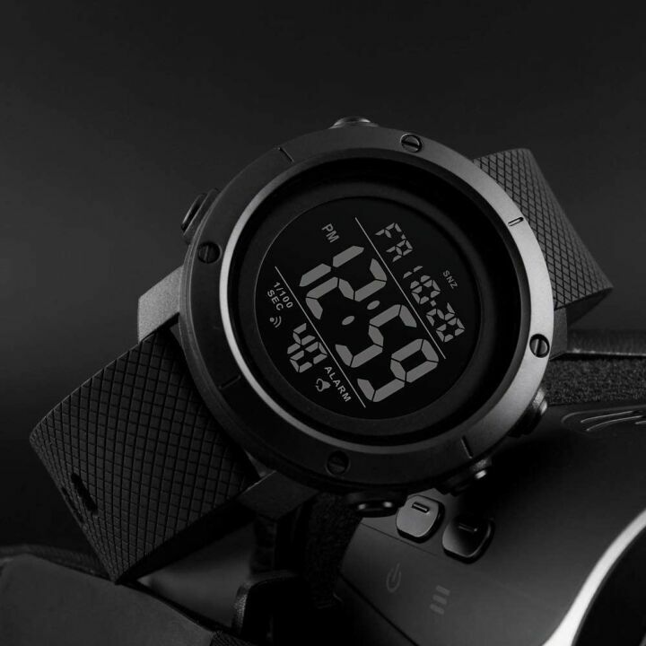 Big Boys Digital Sports Waterproof Watch (Black)