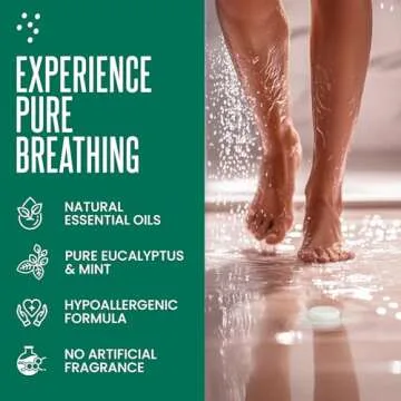 Cleverfy Shower Steamers for Aromatherapy - Menthol & Eucalyptus Set of 18 Shower Bombs