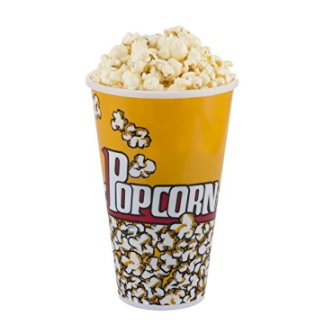 Better Crafts Set of 6 Yellow Popcorn Bowl Tubs - Ideal for Movie Nights and Parties!