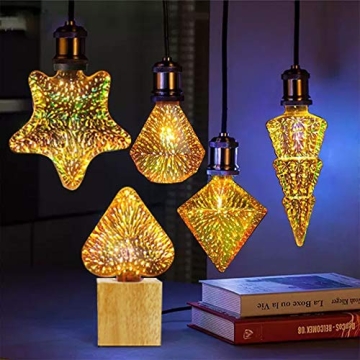 Vintage Industrial Wooden Table Lamp for Home Decor