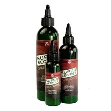 SILCA Super Secret Bike Chain Lube | Liquid Chain Wax to Clean, Smooth. and Silence | Ultra Fast Bicycle Chain Lube | Dry Chain lube for Friction Reduction and Improved Wattage Output (2oz Bottle)