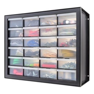 IRIS USA 24 Drawer Hardware Storage Organizer