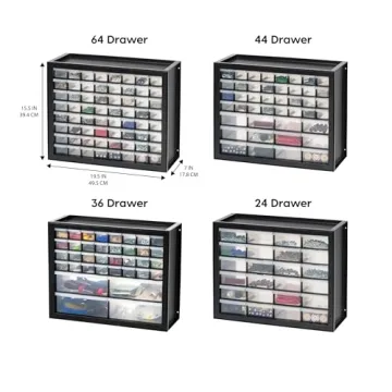 IRIS USA 24 Drawer Hardware Storage Organizer
