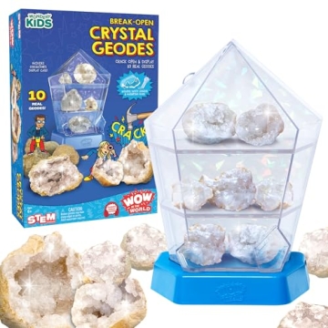 Break-Open Crystal Geodes Kit for Kids - STEM Learning Fun