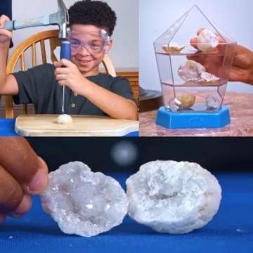 Break-Open Crystal Geodes Kit for Kids - STEM Learning Fun