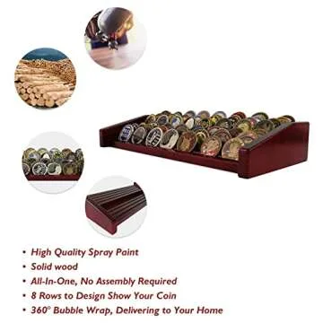Military Challenge Coin Display Stand for All Coins