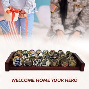 Military Challenge Coin Display Stand for All Coins