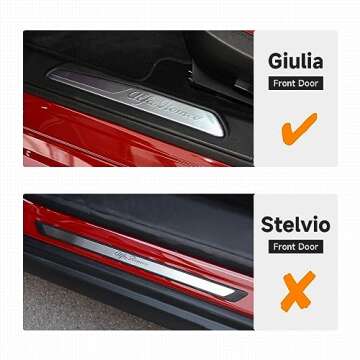 Car Door Sill Protection Decals for Alfa Romeo Giulia