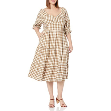 Stylish Amara Midi Dress with Sweetheart Neckline