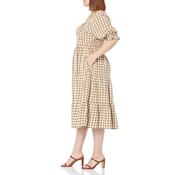 Stylish Amara Midi Dress with Sweetheart Neckline