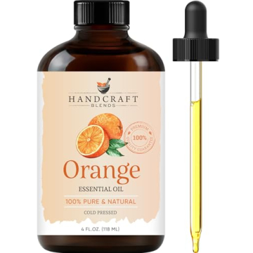 Orange Essential Oil - Huge 4 Fl Oz - 100% Pure and Natural - Premium Grade Essential Oil for Diffus...