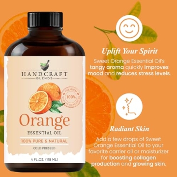 Premium 4 Fl Oz Orange Essential Oil - 100% Pure Natural