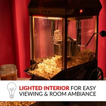 Vintage Table-Top Popcorn Maker, 10 Cups, Easy to Use