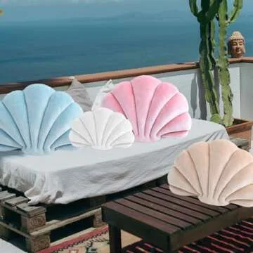 XIAIJIA Decorative Seashell Pillow for Cozy Home Decor