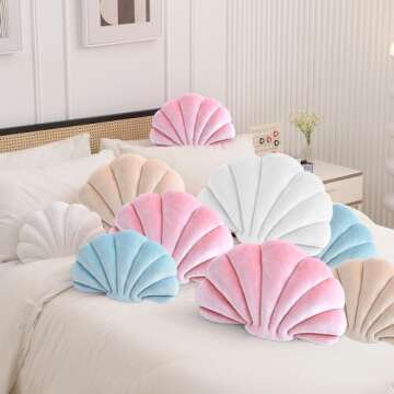 XIAIJIA Decorative Seashell Pillow for Cozy Home Decor