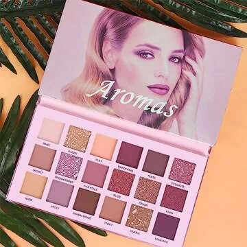 UCANBE Professional 18 Colors Aromas Nude Eyeshadow Palette Long Lasting Multi Reflective Shimmer Ma...