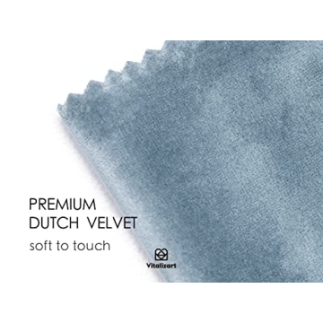 Vitalizart Dusty Blue Velvet Ribbon Set for Gift Wrapping