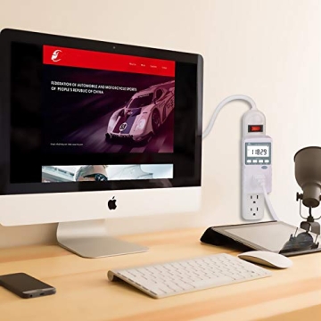 Poniie PN2000 Plug-in Electricity Usage Monitor for Energy Efficiency