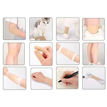 24 Pack Breathable Self Adherent Wrap, Athletic Elastic Non Woven Cohesive Bandage for Sports, First Aid Medical, Wrist, Ankle Sprains, Swelling and Vet Wrap 2 Inch 5 Yards (Rainbow Color).