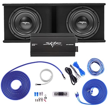 Skar Audio Dual 12" 2400W SDR Subwoofer Bass Package