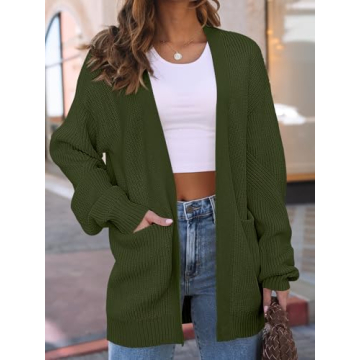 LILLUSORY Cozy Oversized Cardigan for Fall & Winter