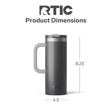 RTIC 20oz Travel Mug: Insulated Stainless Steel for Any Drink