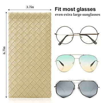 Protective Portable Sunglass Pouch Set - 2 Pack