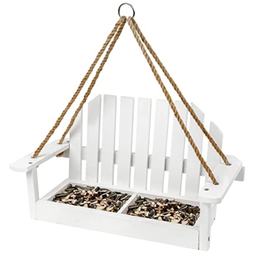 Worth Garden Handmade Wooden Bird Feeder for Outdoors