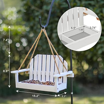 Worth Garden Handmade Wooden Bird Feeder for Outdoors