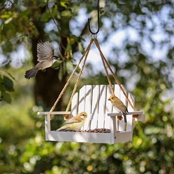 Worth Garden Handmade Wooden Bird Feeder for Outdoors