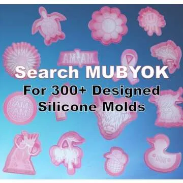 (300 Design Optional) MUBYOK M129 Cowboy Hat Face Silicone Freshie Mold for Baking Aroma Beads Car Freshie Supplies