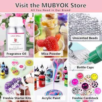 (300 Design Optional) MUBYOK M129 Cowboy Hat Face Silicone Freshie Mold for Baking Aroma Beads Car Freshie Supplies