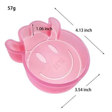 (300 Design Optional) MUBYOK M129 Cowboy Hat Face Silicone Freshie Mold for Baking Aroma Beads Car Freshie Supplies