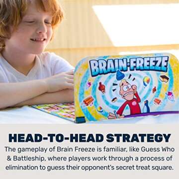 Mighty Fun! - Brain Freeze™ Board Game - Award-Winning Strategy Board Game with Secret Sweet Treats Using Memory, Logic and Deduction - Kids and Family Game - 2 Person or Teams - Ages 5+