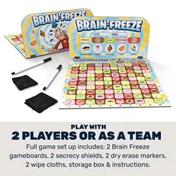 Mighty Fun! - Brain Freeze™ Board Game - Award-Winning Strategy Board Game with Secret Sweet Treats Using Memory, Logic and Deduction - Kids and Family Game - 2 Person or Teams - Ages 5+