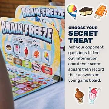 Mighty Fun! - Brain Freeze™ Board Game - Award-Winning Strategy Board Game with Secret Sweet Treats Using Memory, Logic and Deduction - Kids and Family Game - 2 Person or Teams - Ages 5+